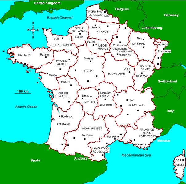 MAP FRANCE ~ Map Guide | Travel Guide | Hotel Guide| Us Map